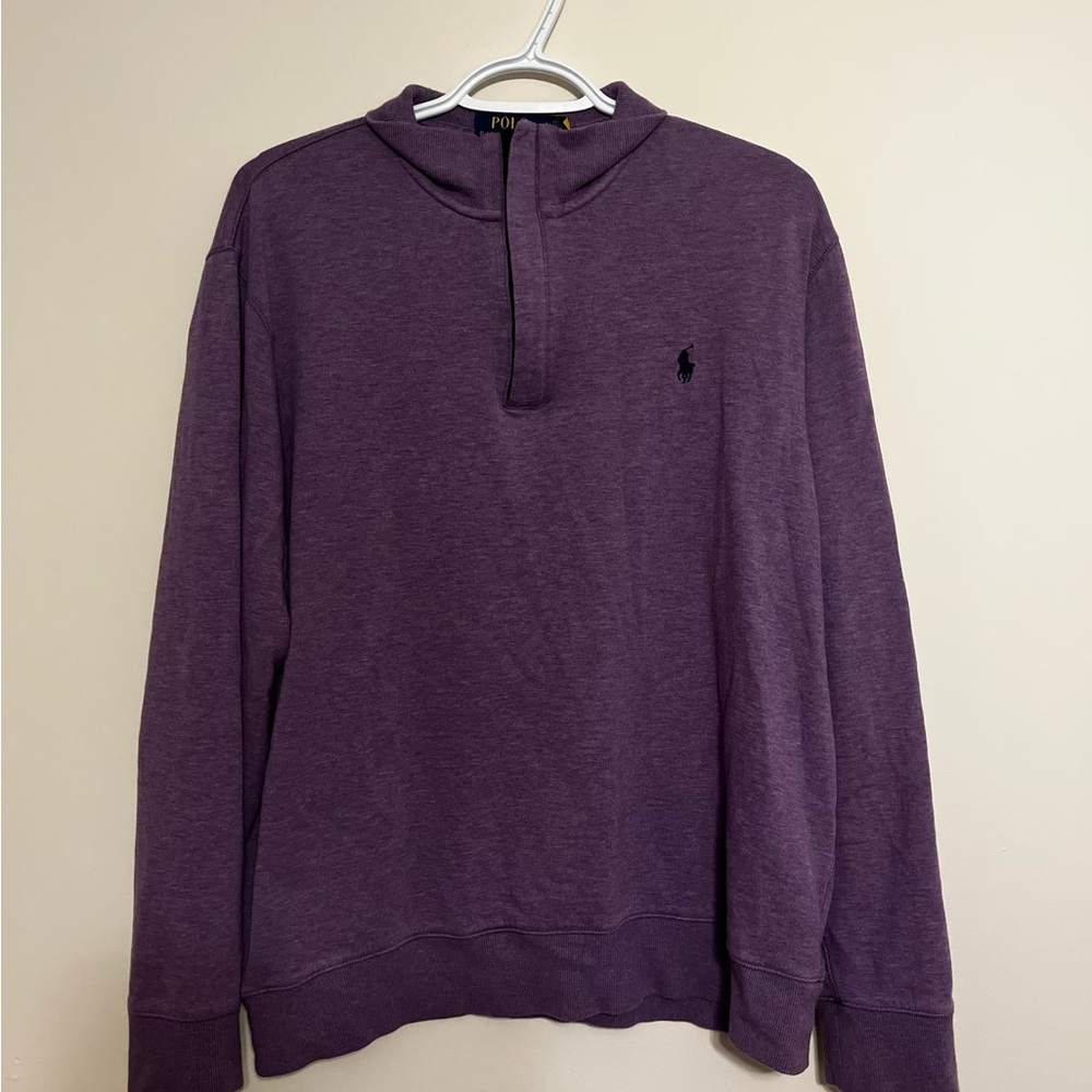 Polo by Ralph Lauren Men's Crewneck Sweater in Deep Purple